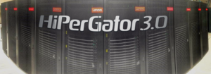 "A row of HiPerGator 3 compute node racks"